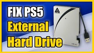 How to FIX PS5 External Hard Drive Not Working or Recognized (Format EASY)