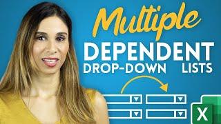 Create Multiple Dependent Drop-Down Lists in Excel (on Every Row)