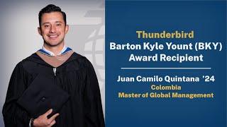 Barton Kyle Yount Award Recipient: Juan Camilo Quintana