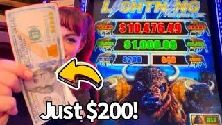 This Is How I Won On Buffalo Lightning Link with Just $200!