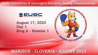 EUBC Schoolboys & Schoolgirls – MARIBOR – Day 1 – RING A