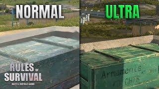 NEW ULTRA GRAPHICS + BULLET DROP IN RULES OF SURVIVAL!