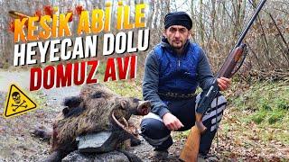 KESİK ABİ İLE HEYECAN DOLU DOMUZ AVI !! (2 DOMUZ AVLADIK) | Wildboar Hunting