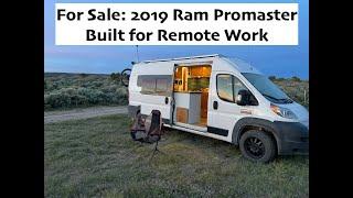 For Sale: 2019 Ram 2500 Camper Van - ideal for remote work!