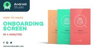 Onboarding Screen Android Studio | Android Onboarding Screen