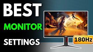 AOC 24G4 Best Settings For 2025