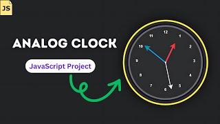 Create an Analog Clock using HTML CSS and JavaScript