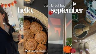 erste Herbsttage im September *cozy vlog*  Zimtschnecken backen, Sport, shopping hauls...