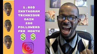 1.80 $ INSTAGRAM STRATEGY - HOW TO GAIN 200 FOLLOWERS (JEREMIAH VEGAN)