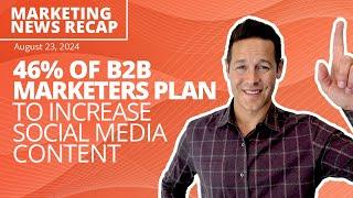 46% of B2B Marketers Plan to Increase Social Media Content - Ignite Friday