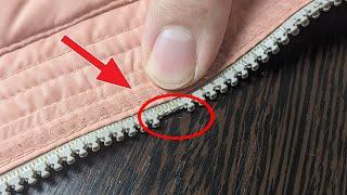 The tailor shared a secret! How to fix a broken zipper