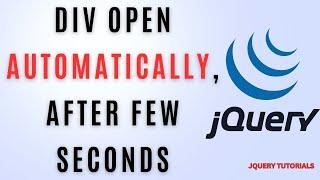 jQuery open / show the div when web page opens after few jquery