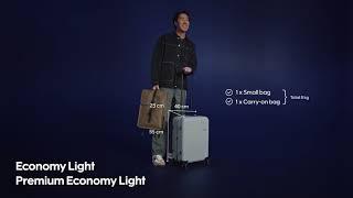 Baggage on Finnair flights: Economy Light & Premium Economy Light