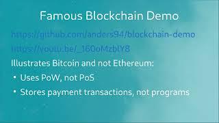 Blockchain Demo