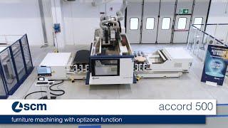 scm accord 500 - furniture machining with optizone function