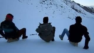 Old kind of Ski in Abdullah Khil, Panjshir, Afghanistan. اسکی بازی یا سرچه پرانی در عبدالله خیل