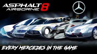 Asphalt 8: Full Mercedes-Benz Showcase (Every Car in-game)