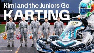 Kimi Antonelli and the Junior Drivers Go Karting in the Rain!