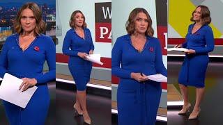 Laura Miller-Amazing Figure In A Tight Blue Dress & Heels 28/10/24 HD