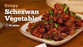 Crispy Schezwan Vegetables |  Indo-Chinese Recipes |Vegetarian Recipes | Chinese Starters | Cookd