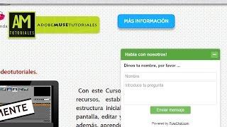 ADOBE MUSE TUTORIALES | Insertar un CHAT en nuestro proyecto.