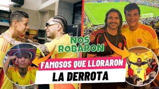 Famosos que no soportaron la derrota de Colombia | La copa america