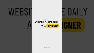 Websites I use daily as a designer   #WebDesign #UXUI #DesignerTools #viralshorts