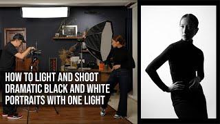 A Step by Step Guide to Creating Beautiful Dramatic Black and White Portraits Using One Light