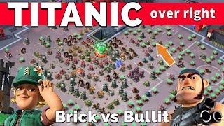 TITANIC over right - Brick versus Bullit - BOOM BEACH gameplay/operation attack strategy/tips