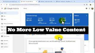 Why You get Rejected By Google Adsense For Low Value Content
