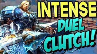 INTENSE THOR DUEL MATCH WITH AWESOME CLUTCH PLAYS! - GrandMasters Ranked Duel - SMITE