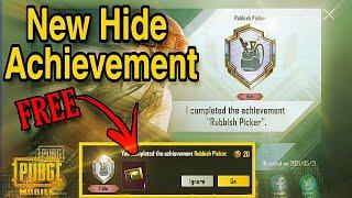 NEW HIDE ACHIEVEMENT RUBBISH PICKER | 3dr Hide Achievement | PUBG MOBILE | Share