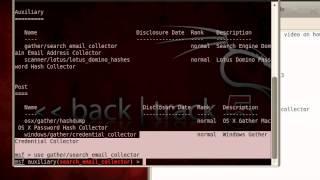 Collecting Emails With Backtrack 5