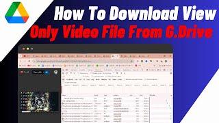 How to Download View Only Video File from Google Drive (2024)