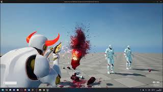 Xaphan. Dismemberment system. Unreal Engine 5