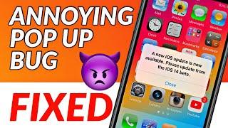 How To Fix A New Update is Now Available. Please Update From iOS 14 Beta Pop Up Bug I iOS 14.7  Beta