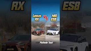 Lexus RX VS NIO ES8 Pothole Test #lexus #nio #suv #offroad