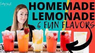 How to Make Homemade Lemonade- 6 Delicious Flavors