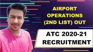 AAI RECRUITMENT 2020-21: AAI AO 2nd List Released || Airport Operations 2nd List Out !!