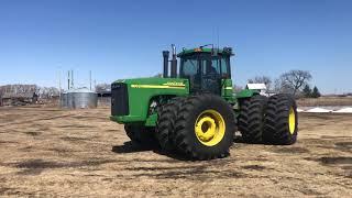 SOLD 2004 JD 9520 tractor April 22 Willman Family Farm