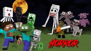 Monster School : All Horror Challenge Season 4 - Minecraft Animation