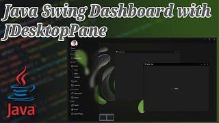Java Swing Dashboard with JDesktopPane and JInternalFrame using FlatLaf
