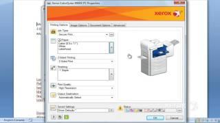 Xerox Printing Options Tab