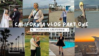 CALIFORNIA VLOG PT 1 / Oceanside CA, Travel with Me, California Wedding, The Seabird Resort & More!