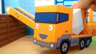 Strong Heavy Vehicles songs l Clang Clang Bang Bang Let's build l Toy version l Tayo the Little Bus