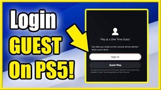 How to Create & Login as Guest Account on PS5 (Fast Method!)