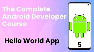 Android Tutorial #5 | Create Hello World App - Learn Android From zero to hero
