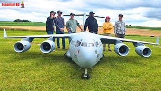 LOW PASS ! Tyler Perry flies his C-17 Globemaster at Airliner Meeting 2024