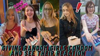 Giving Random Girls Condom And See Their Reaction | *Gone Right