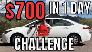 $700 IN ONE DAY DoorDash/Uber Eats Challenge (8th Attempt)